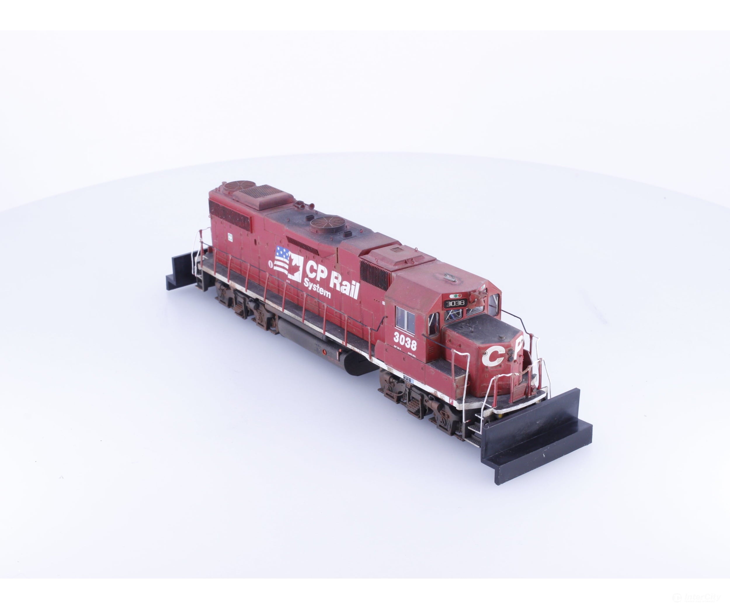 Proto 2000 857826 HO GP38-2 Diesel Locomotive Tsunami Sound Weathered Canadian Pacific (CP) 3038 DCC & Sound
