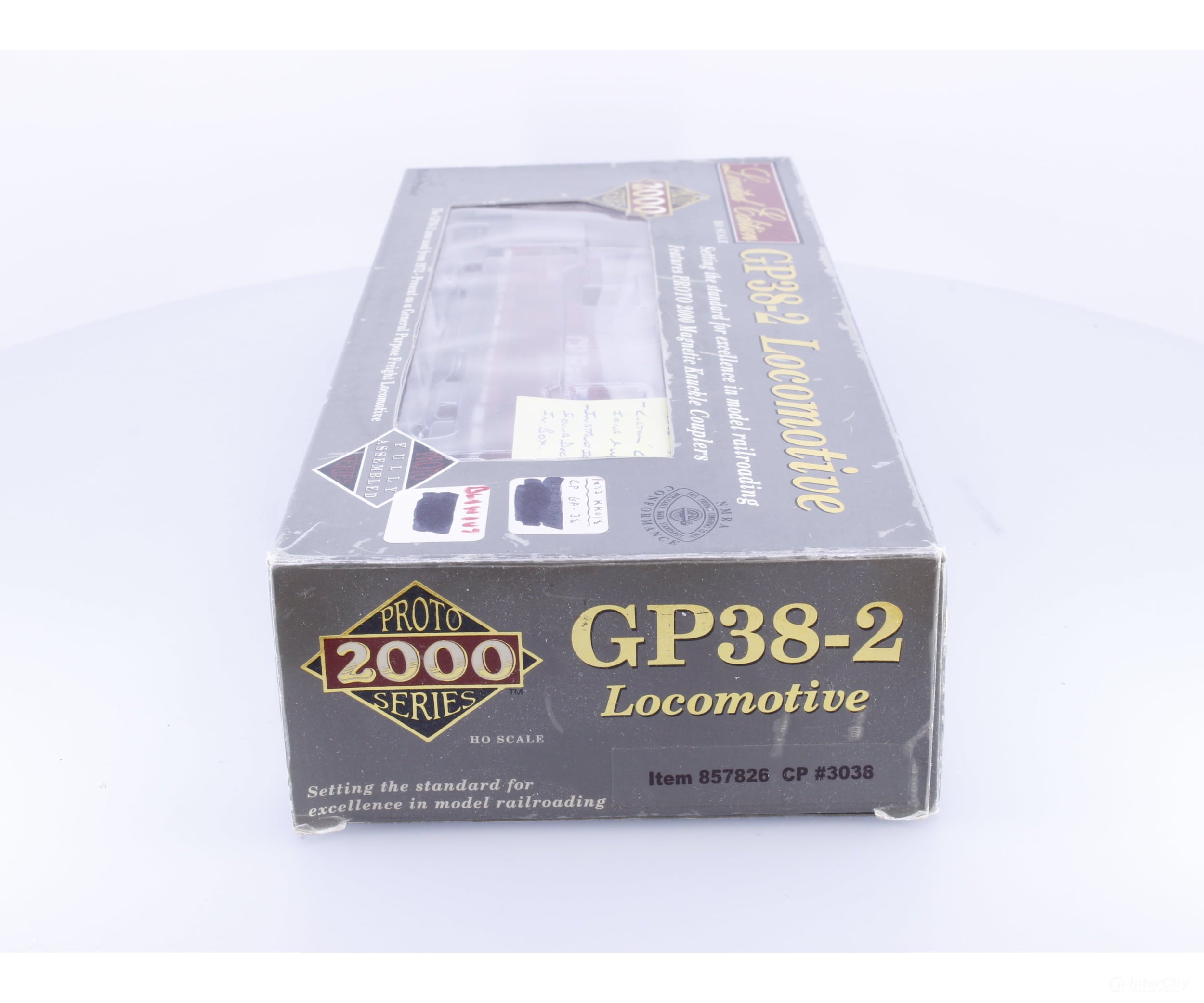 Proto 2000 857826 HO GP38-2 Diesel Locomotive Tsunami Sound Weathered Canadian Pacific (CP) 3038 DCC & Sound