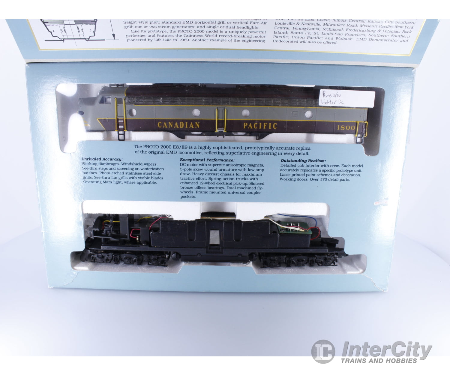 Proto 2000 8834 HO E8/9 Diesel Locomotive Canadian Pacific (CP) 1800 Analog DC Locomotives