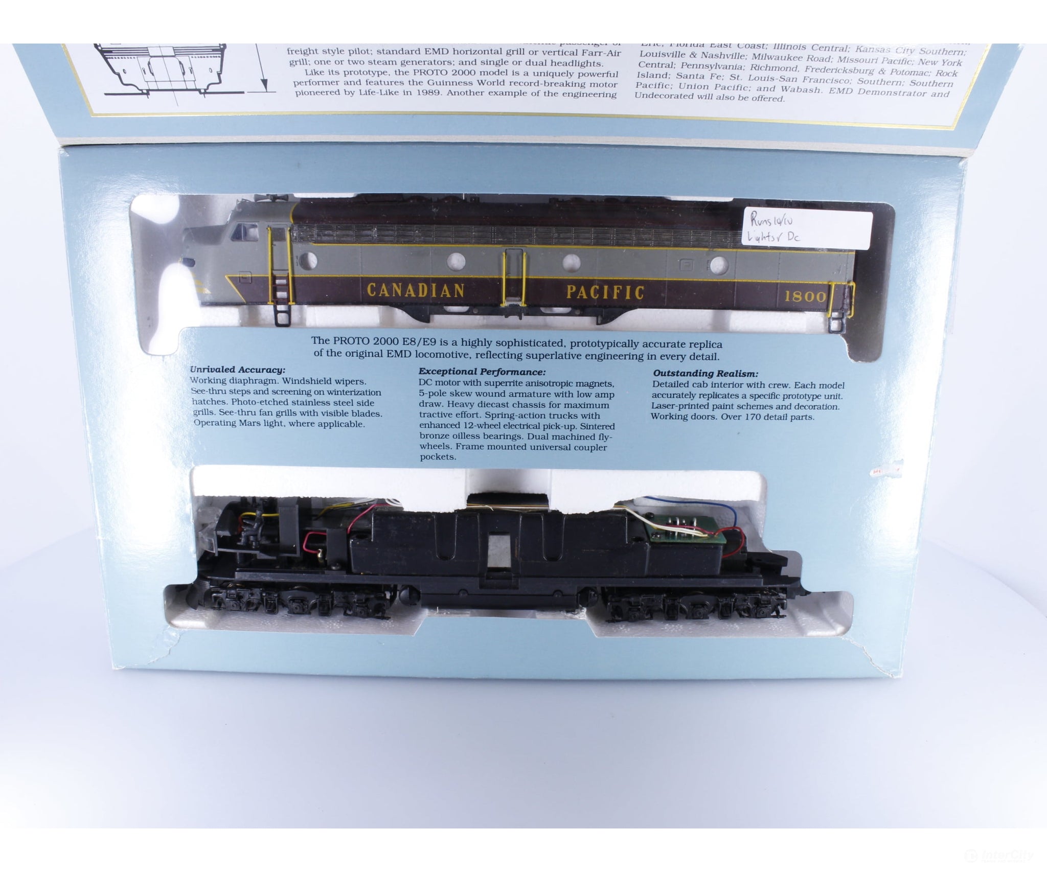 Proto 2000 8834 HO E8/9 Diesel Locomotive Canadian Pacific (CP) 1800 Analog DC Locomotives