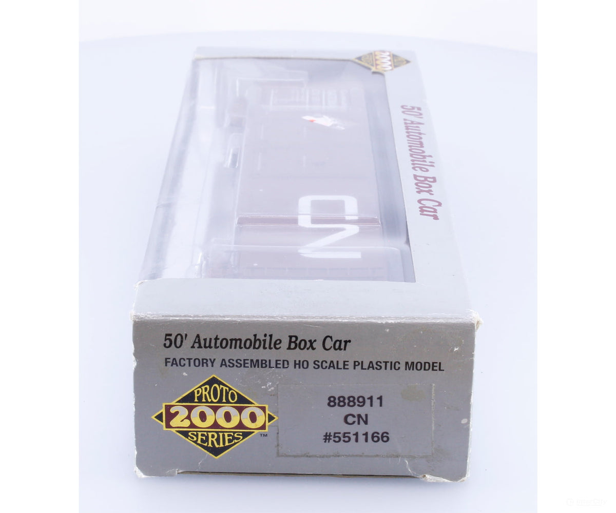 Proto 2000 888911 HO 50’ Automobile Box Car Canadian National (CN) 551166 - Freight Cars