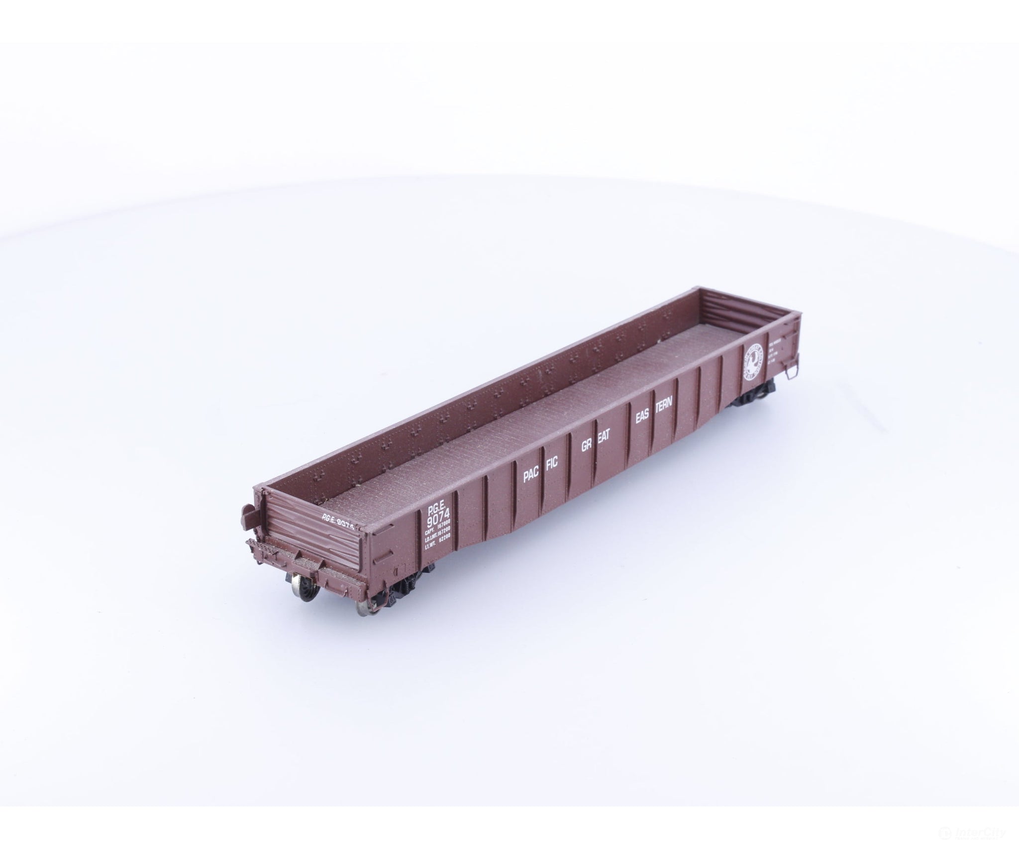 Proto 2000 9074 HO 52’6’’ Drop End Mill Gondola Pacific Great Eastern (PGE) 9074 - Freight Cars