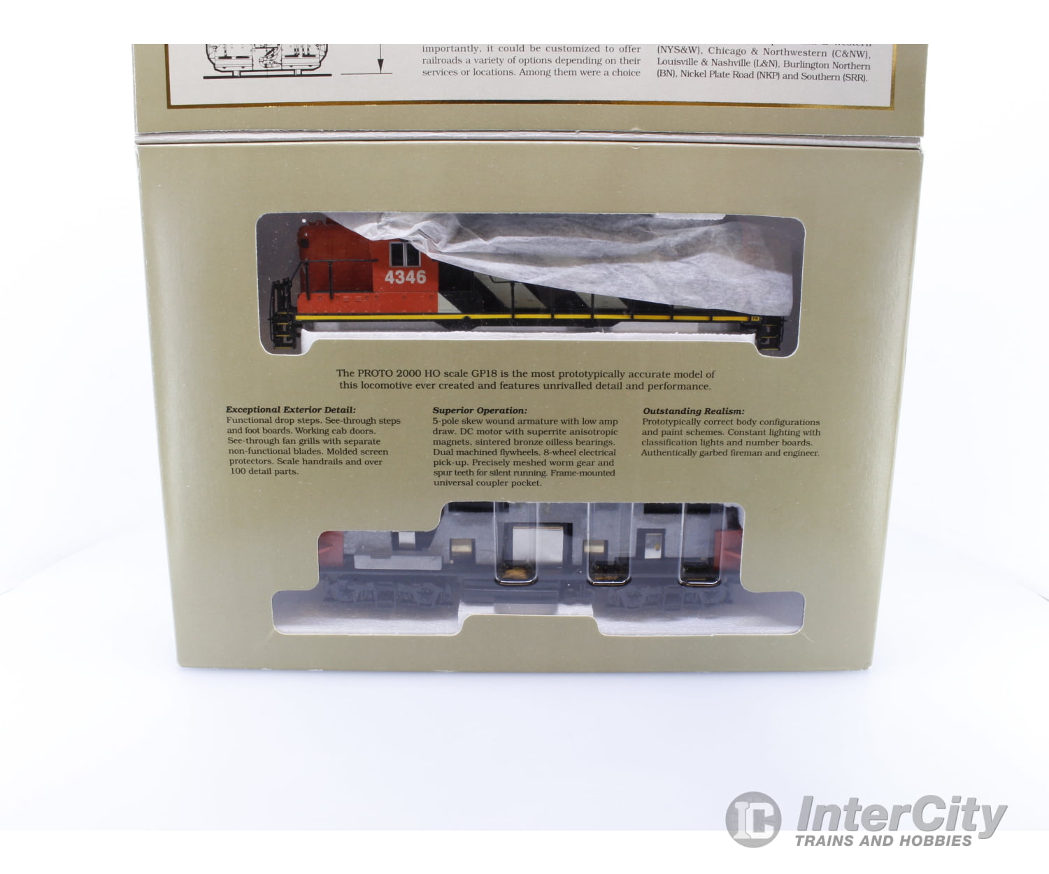 Proto 2000 9988 HO GP18 Canadian National (CN) 4346 Analog DC Locomotives
