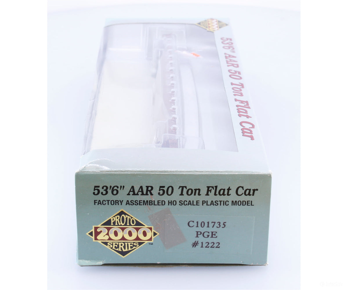 Proto 2000 C101735 HO 53’ 6’’ AAR 50 Ton Flat Car Pacific Great Eastern (PGE) 1222 - Freight Cars