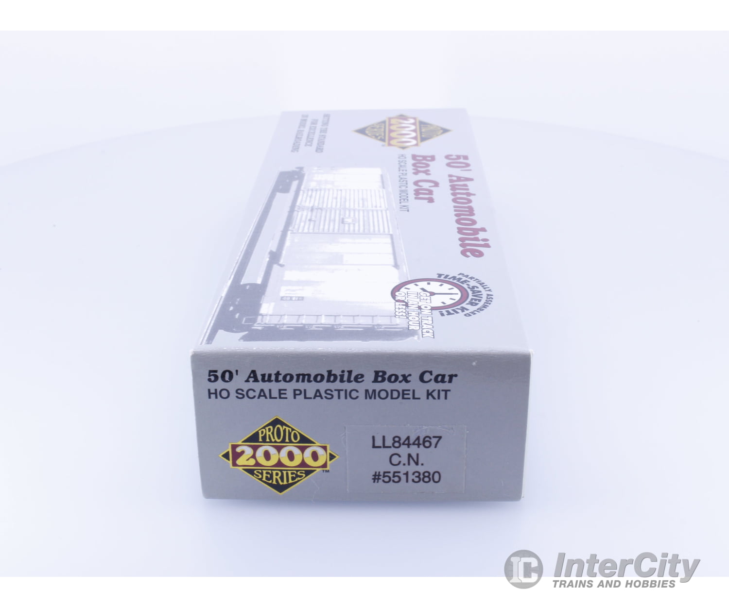 Proto 2000 LL84467 HO 50’ Automobile Box Car Kit Canadian National (CN) 551380 Freight Cars