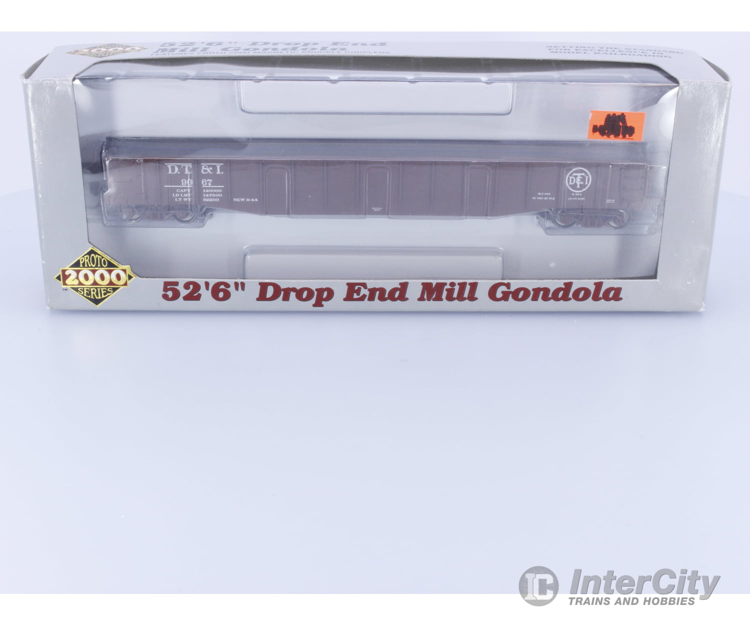 Proto 2000 Series 21484 HO 52’6’’ Drop End Mill Gondola Detroit Toledo and Ironton (DTI) 9067 Freight Cars