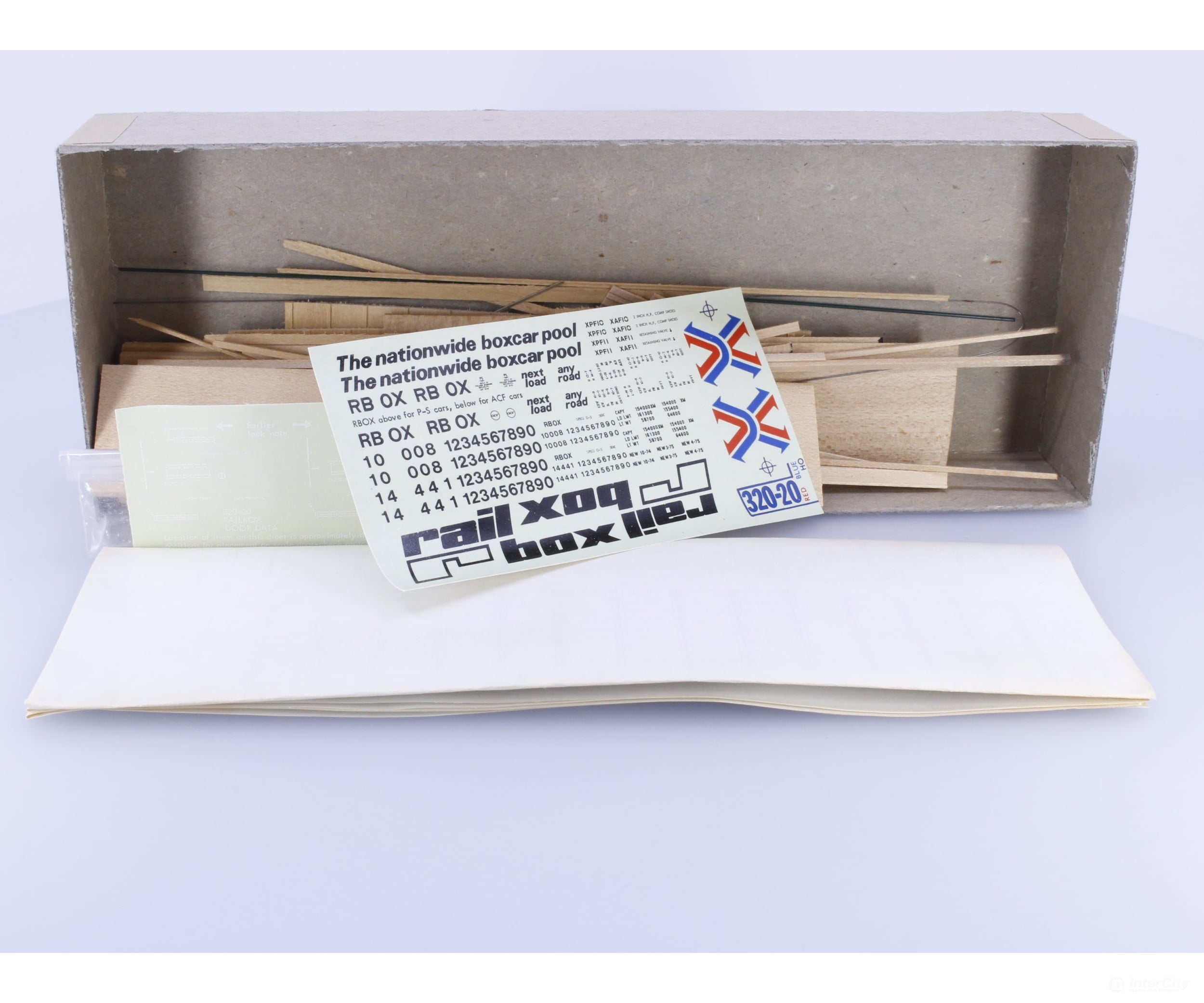 Quality Craft Models 330 HO 50’ Single Door Box Car Kit #2 Railbox (RBOX) - Freight Cars