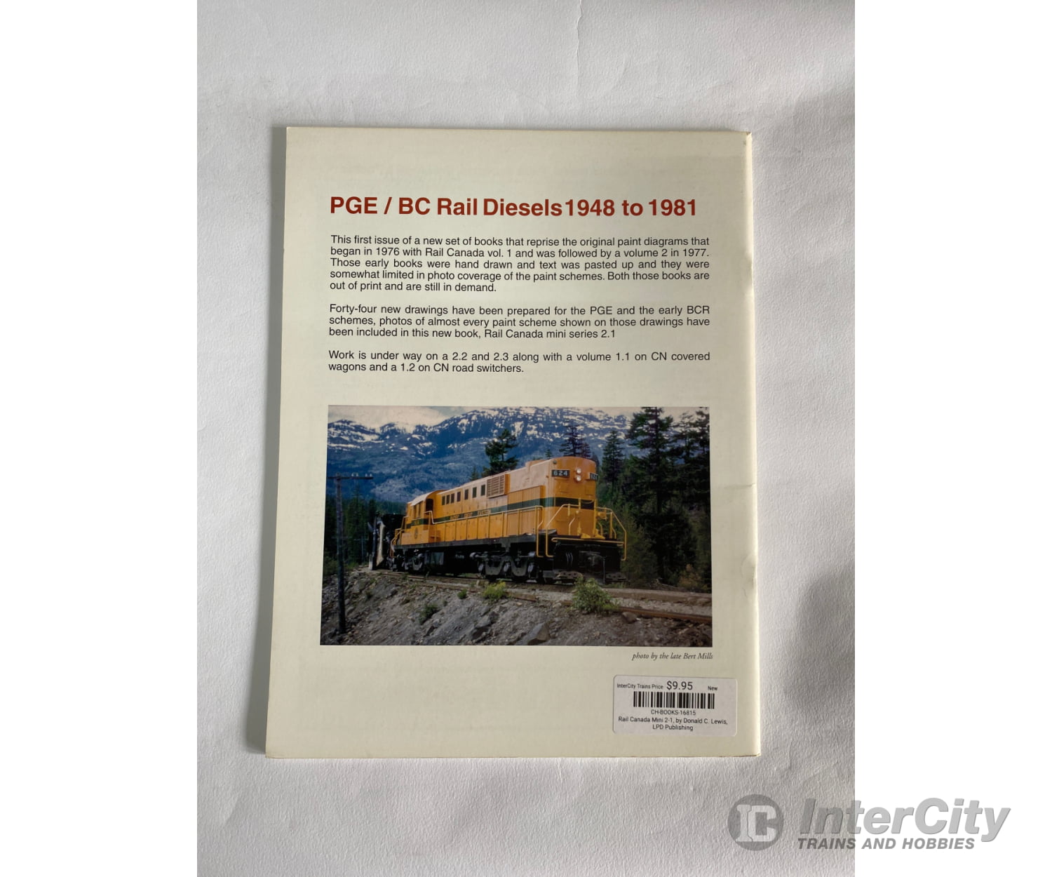 Rail Canada Mini 2-1 By Donald C. Lewis Lpd Publishing Books