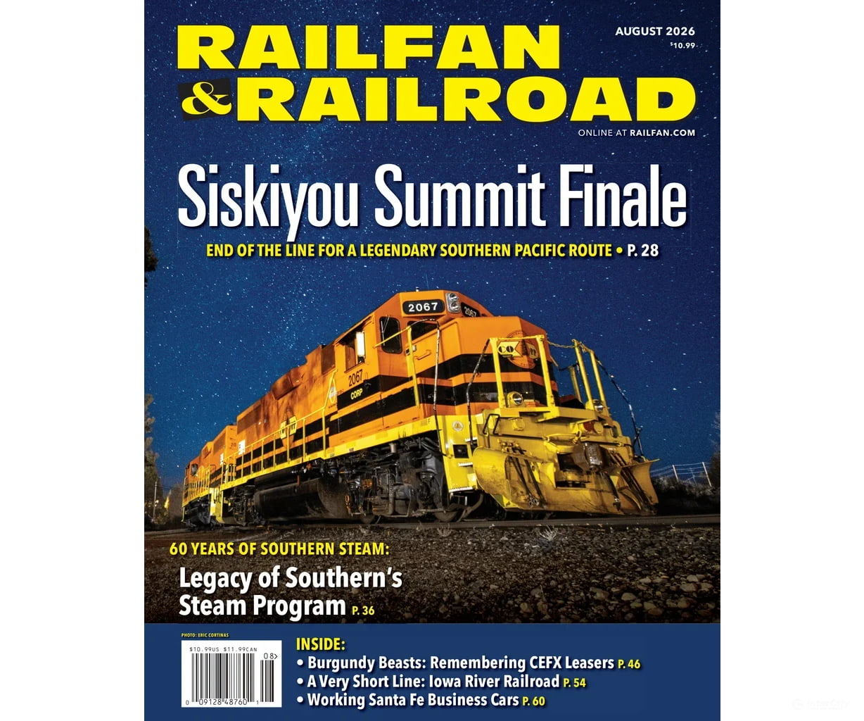 Railfan & Railroad Magazine August 2026 - Magazines