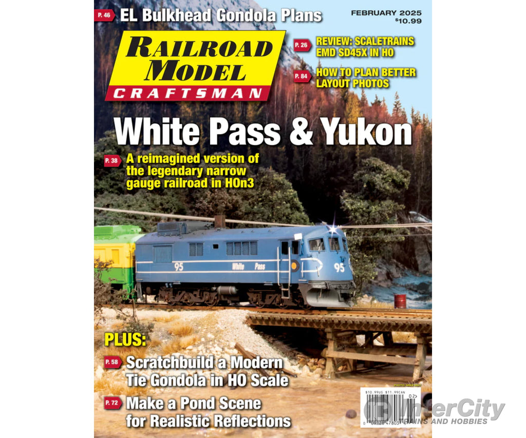 Railroad Model Craftsman Magazine February 2025 Magazines