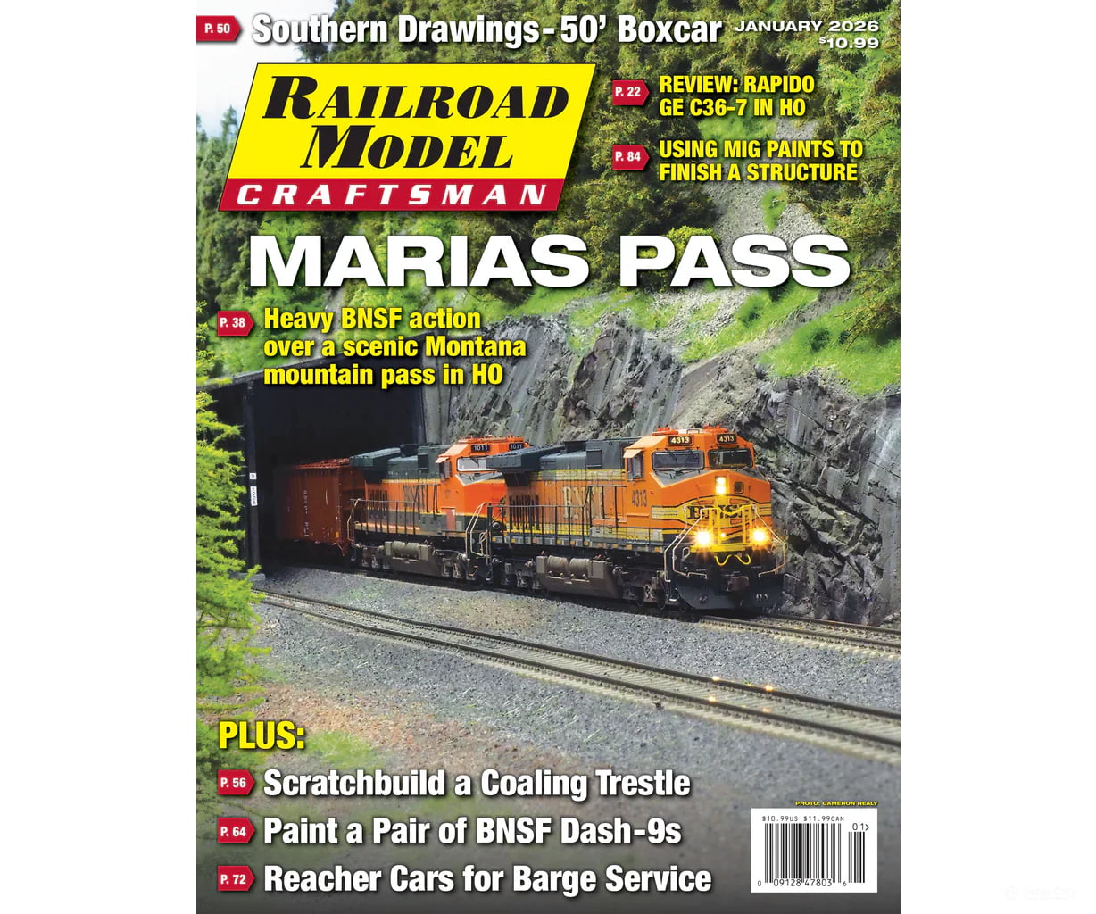 Railroad Model Craftsman Magazine January 2026 Magazines