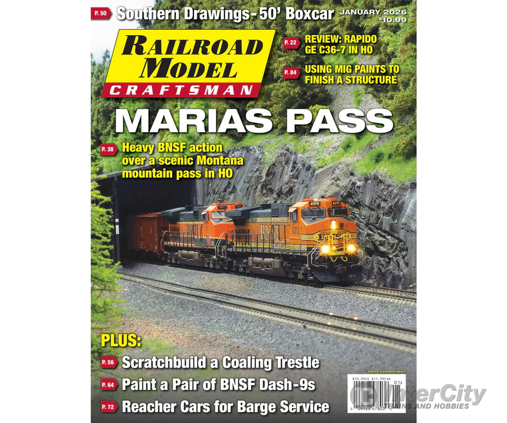 Railroad Model Craftsman Magazine January 2026 Magazines