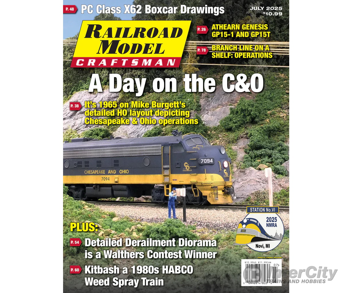 Railroad Model Craftsman Magazine July 2025 Magazines