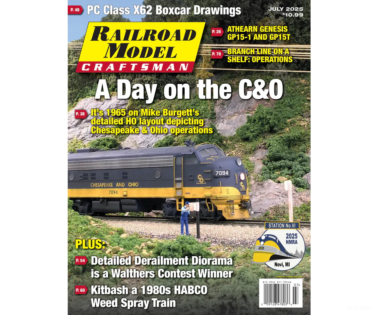 Railroad Model Craftsman Magazine July 2025 Magazines