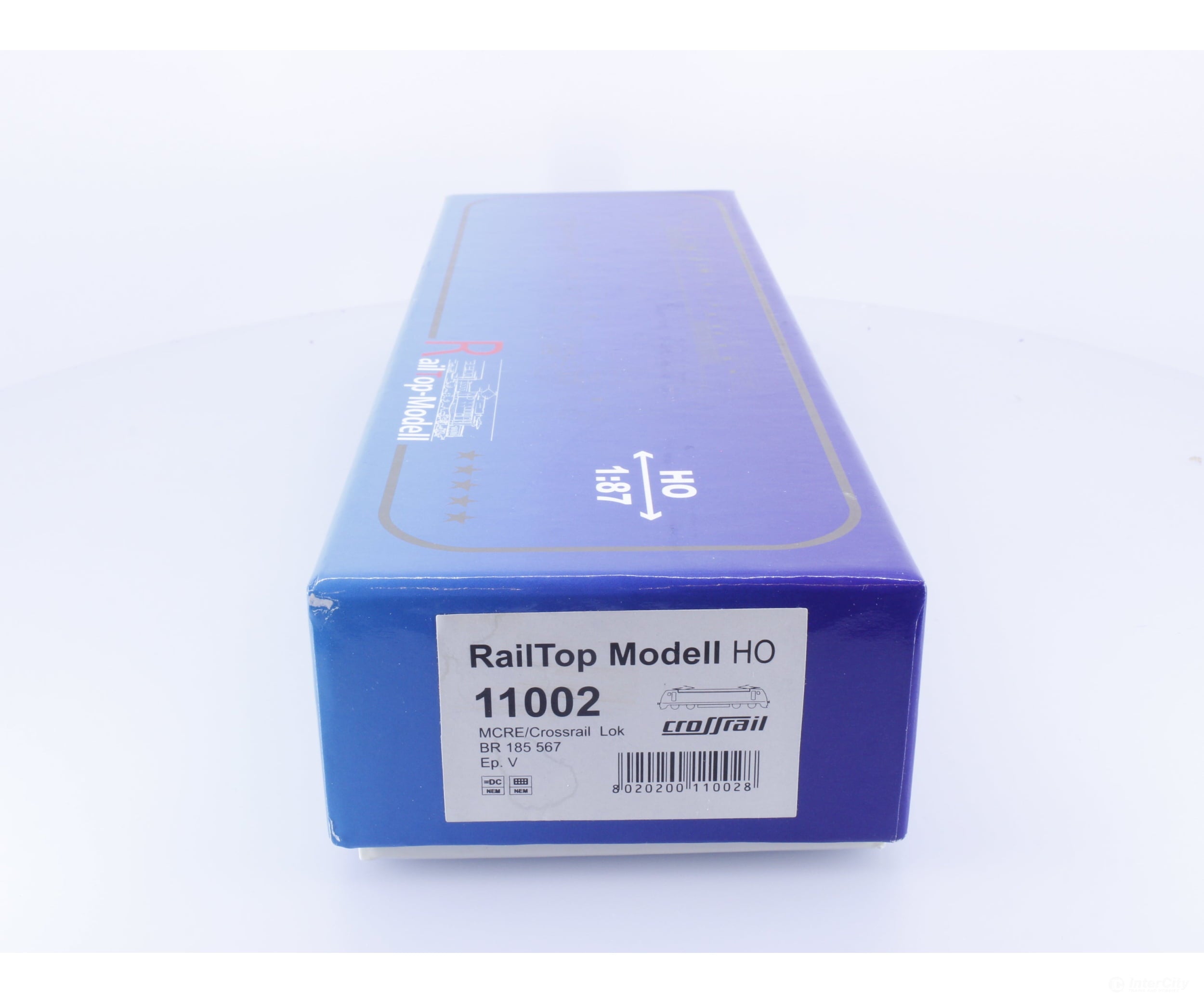 RailTop-Modell 11002 HO Private BR 185 MCRE/Crossrail E-Lok 567-5 DCC European Locomotives