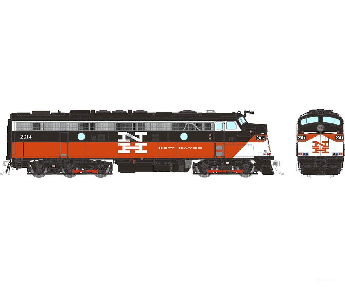 Rapido 014618 HO Rebuilt FL9 (DC/DCC/Sound): ConnDOT - McGinnis: #2016 Locomotives