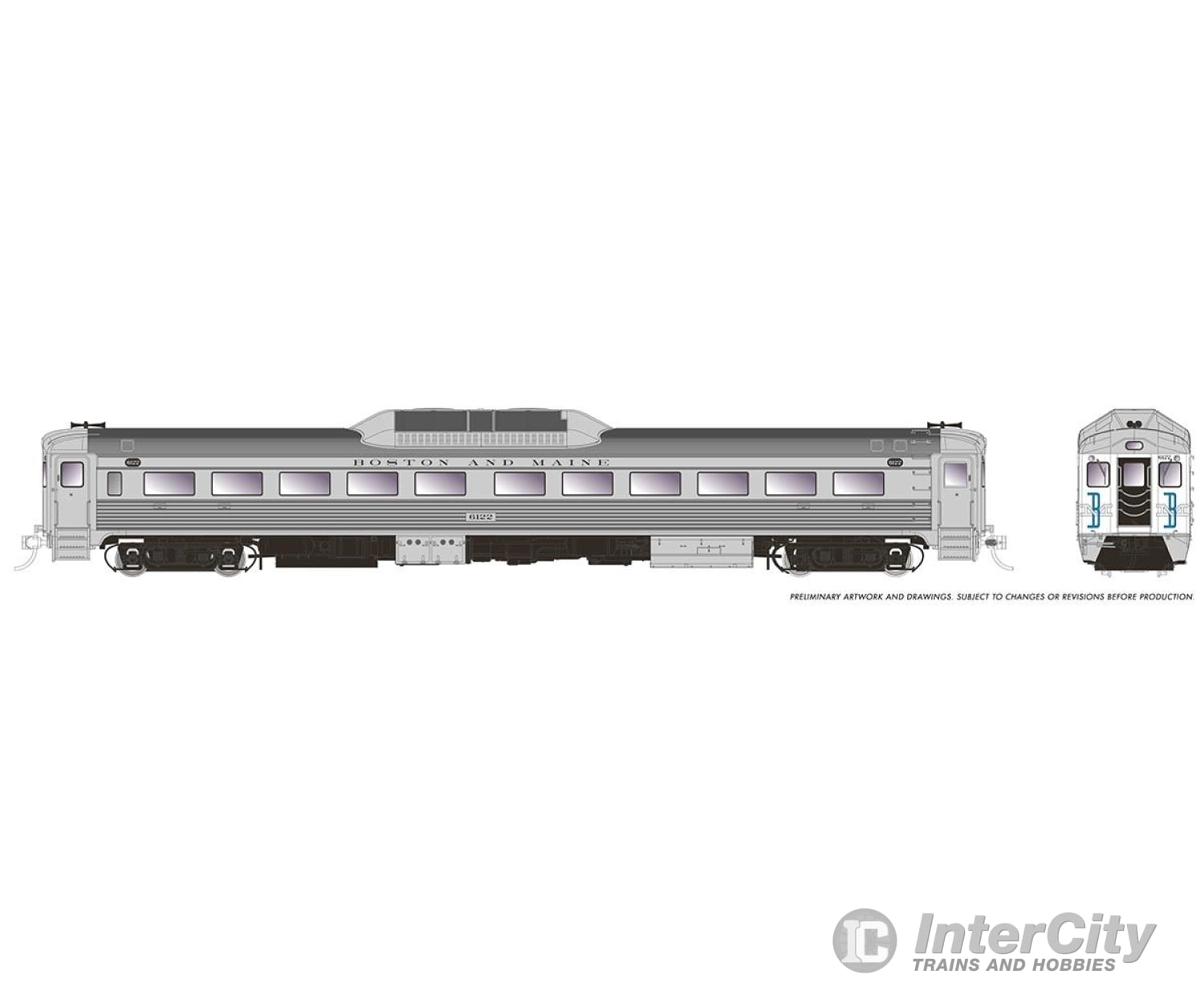 Rapido 016302 Ho Budd Rdc-1 (Ph 1C) (Dc/Silent): Boston & Maine - Mcginnis: #6113 Locomotives