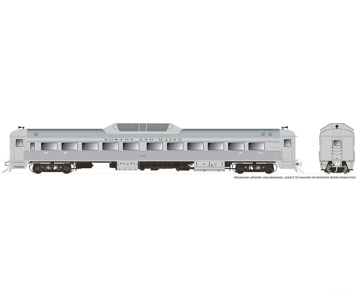 Rapido 016306 Ho Budd Rdc-9 (Dc/Silent): Boston & Maine - Mcginnis: #6411 Locomotives