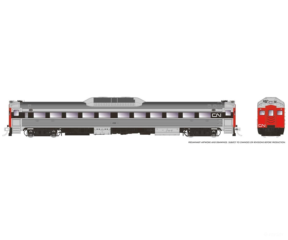 Rapido 016309 Ho Budd Rdc-1 (Ph 1C) (Dc/Silent): Cn - Wet Noodle: #6114 Locomotives