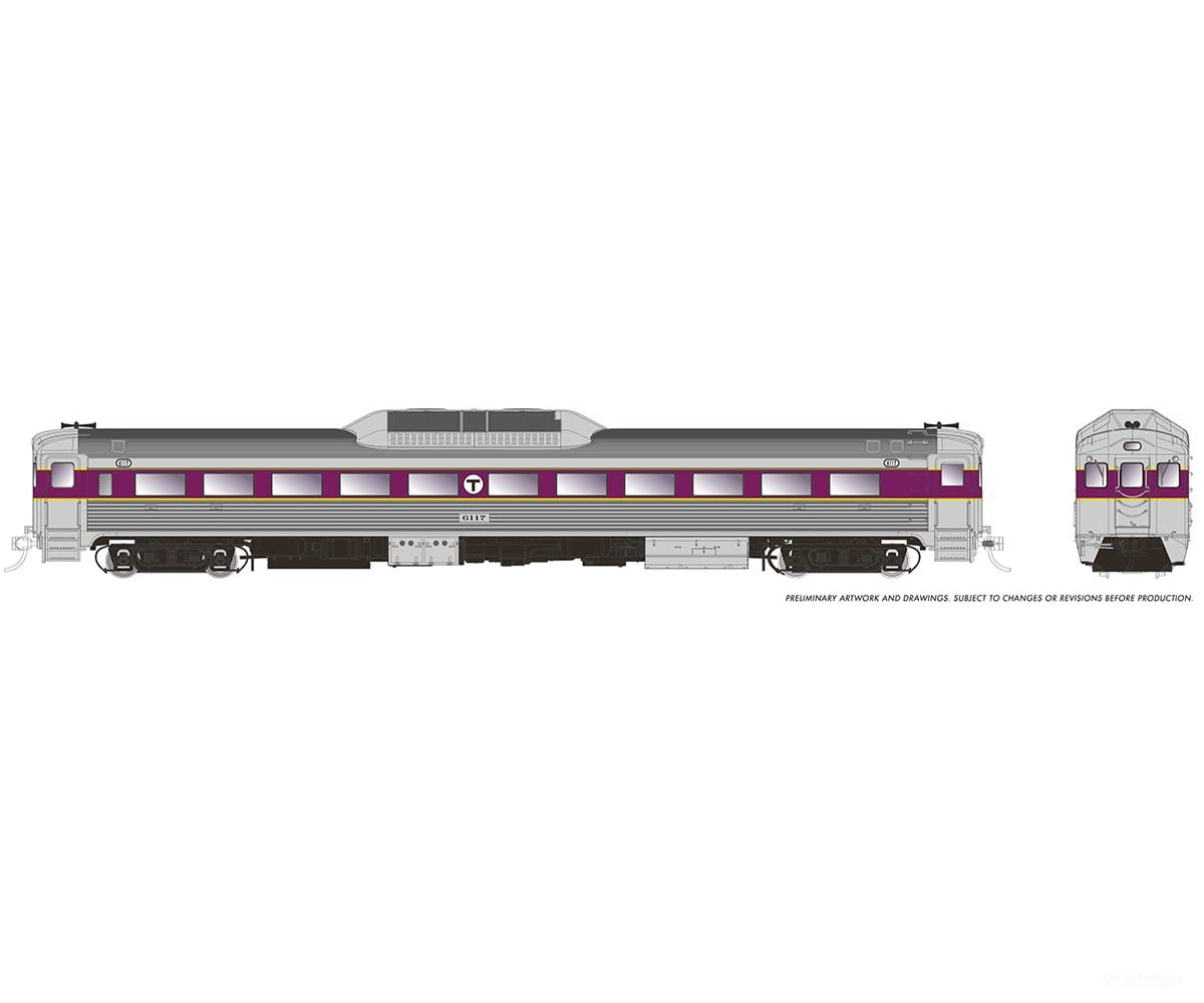 Rapido 016314 Ho Budd Rdc-1 (Ph 1C) (Dc/Silent): Mbta: #6117 Locomotives