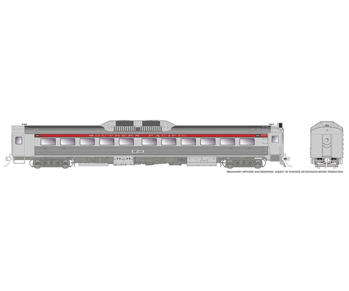 Rapido 016333 Ho Budd Rdc-1 (Ph 1B) (Dc/Silent): Southern Pacific - Red Scheme: Sp-10 Locomotives