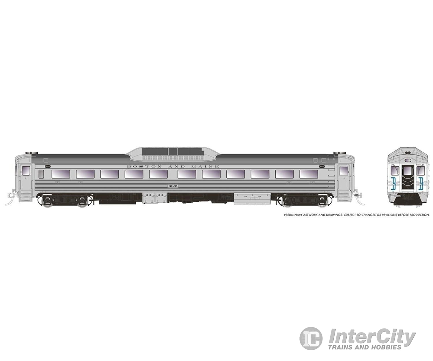 Rapido 016802 Ho Budd Rdc-1 (Ph 1C) (Dc/Dcc/Sound): Boston & Maine - Mcginnis: #6113 Locomotives