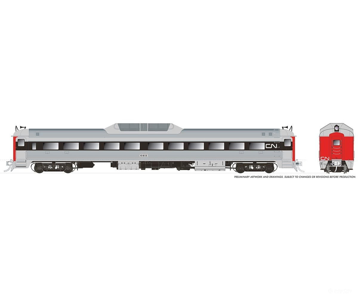 Rapido 016811 Ho Budd Rdc-9 (Dc/Dcc/Sound): Cn - Wet Noodle: #6001 Locomotives