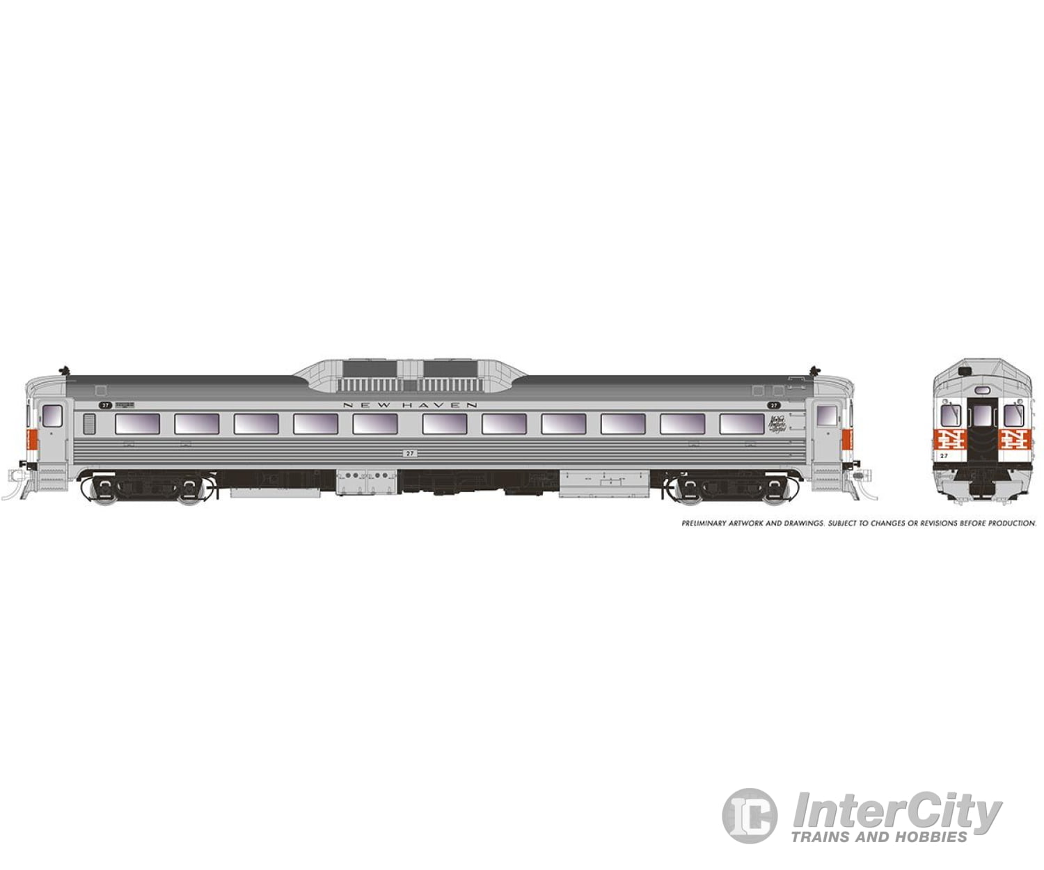 Rapido 016824 Ho Budd Rdc-1 (Ph 1B) (Dc/Dcc/Sound): New Haven - Mcginnis: #27 Locomotives