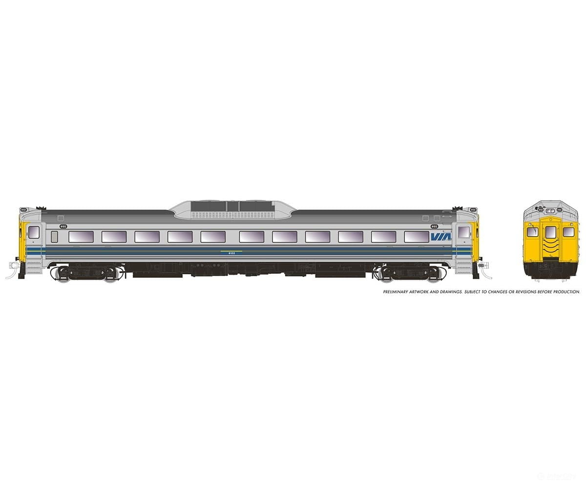 Rapido 016840 Ho Budd Rdc-1 (Ph 1C) (Dc/Dcc/Sound): Via Rail Canada: #6116 Locomotives