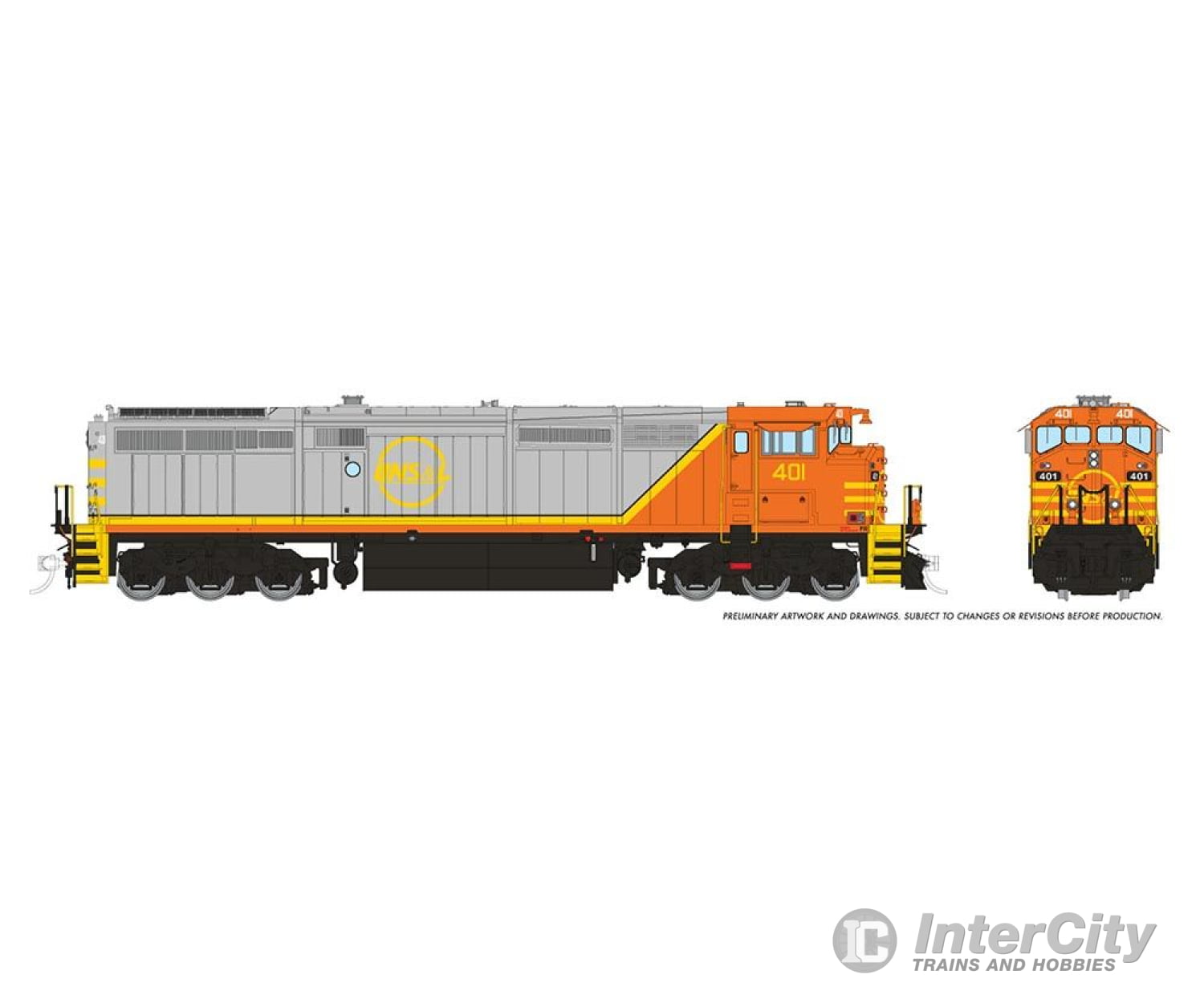 Rapido 024523 Ho Dash8-40Cm (Dc/Dcc/Sound): Qnsl: #401 Locomotive