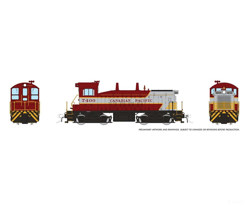 Rapido 027075 Ho Emd Sw9 (Dc/Silent): Canadian Pacific - Block Scheme: #7402 Locomotives