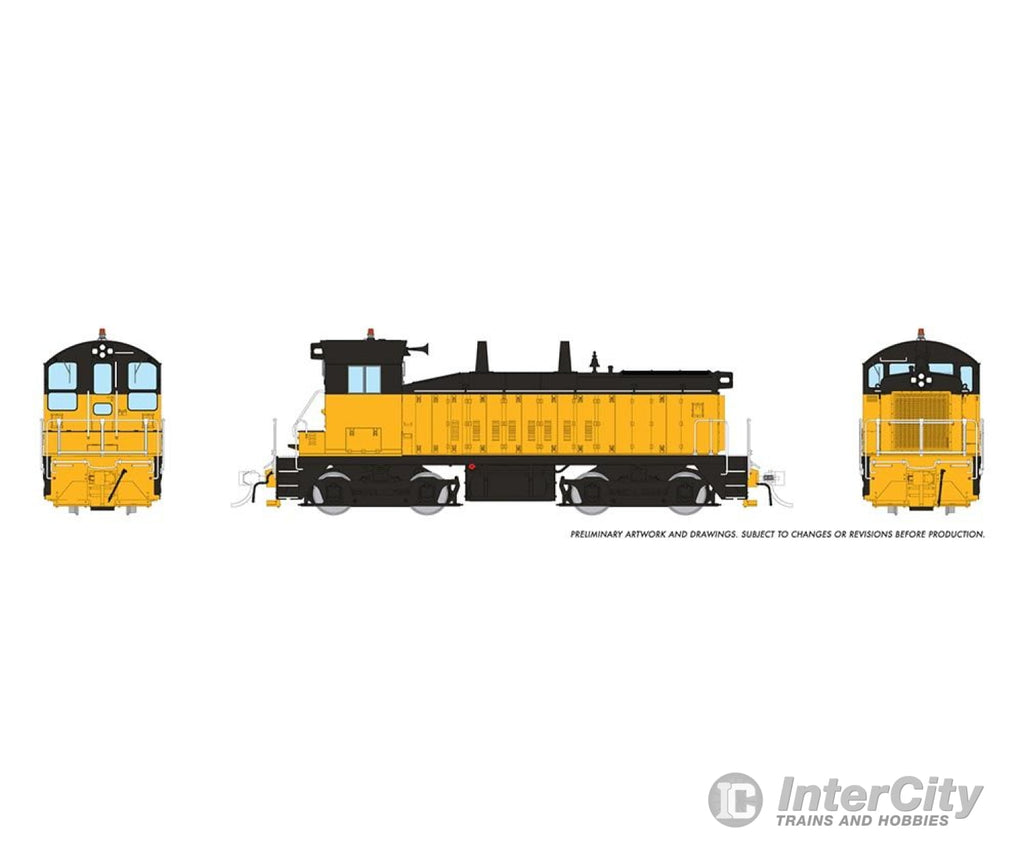 Rapido 027099 Ho Emd Sw9 (Dc/Silent): Industrial Yellow Locomotives