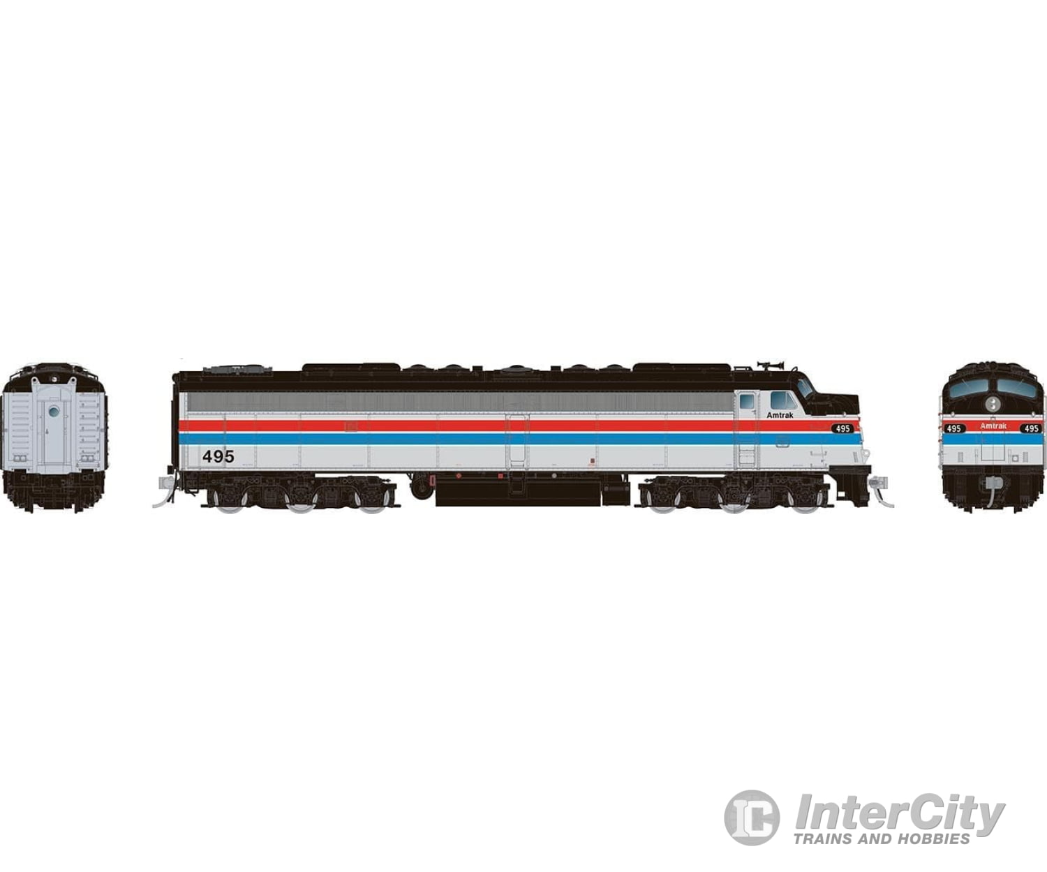 Rapido 028304 Ho Emd E8A W/Hep (Dc/Silent): Amtrak - Phase 2: #496 Locomotives