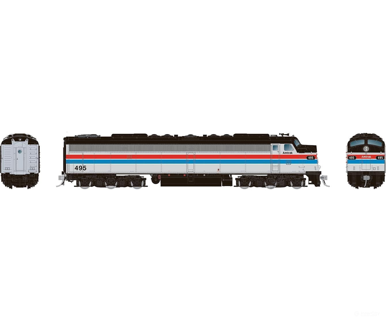 Rapido 028304 Ho Emd E8A W/Hep (Dc/Silent): Amtrak - Phase 2: #496 Locomotives