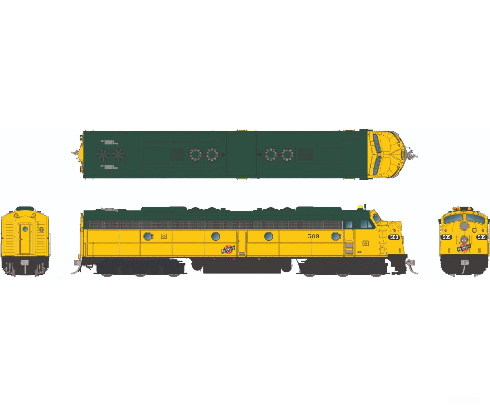 Rapido 028328 HO EMD E8A w/HEP (DC/Silent): Chicago & North Western: #510 Locomotives
