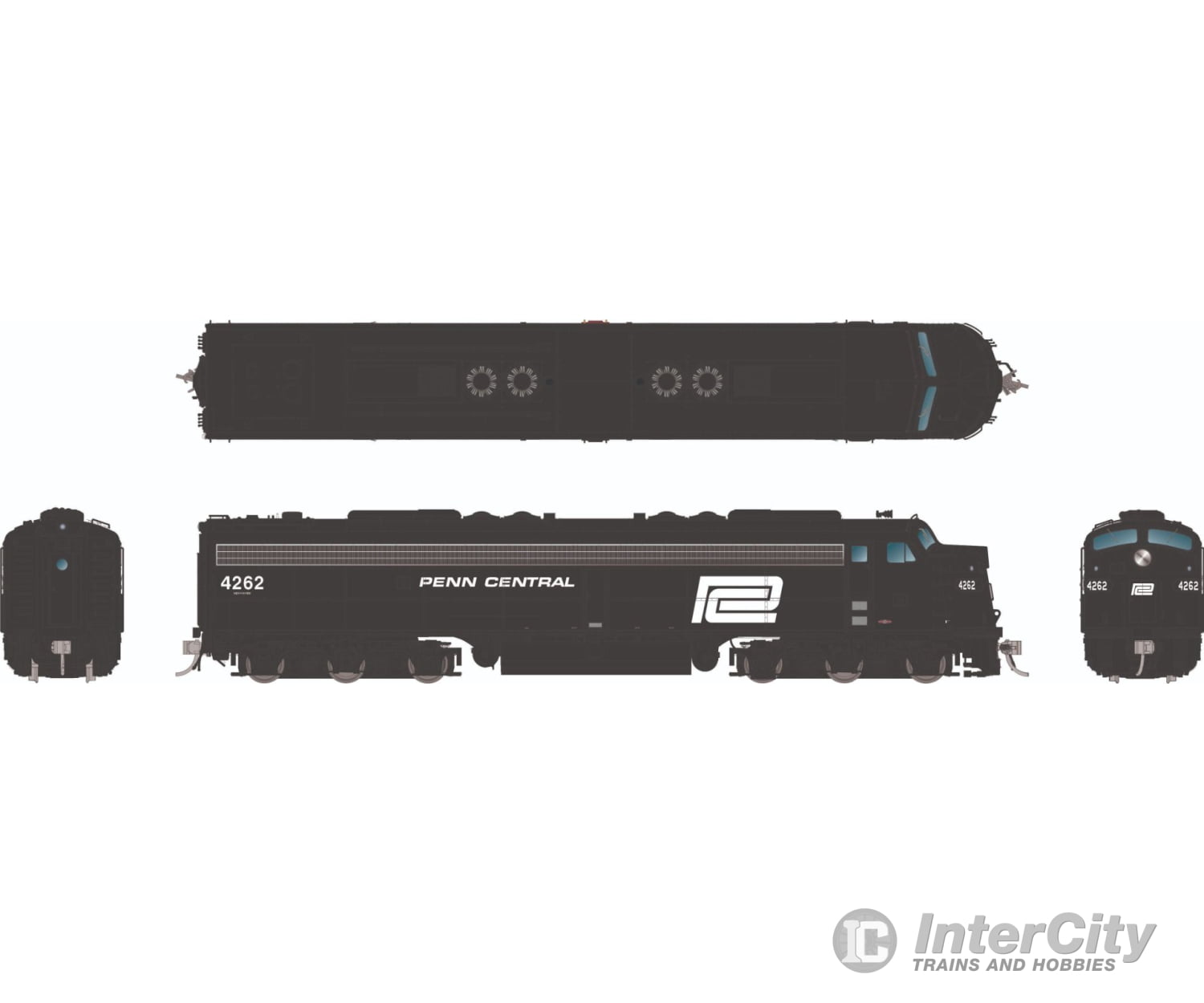 Rapido 028587 Ho Emd E8A (Dc/Dcc/Sound): Penn Central: #4262 Locomotives