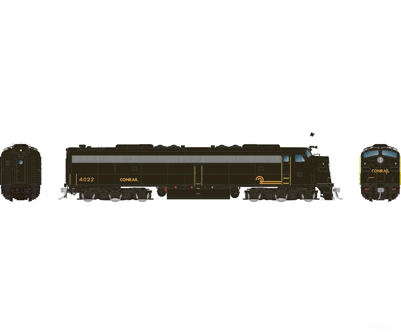 Rapido 028807 Ho Emd E8A W/Hep (Dc/Dcc/Sound): Conrail: #4020 Locomotives