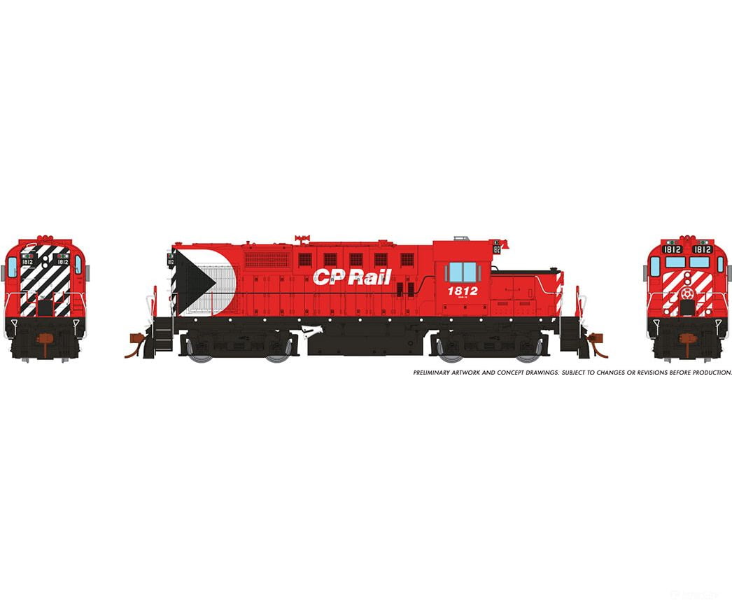 Rapido 032560 Ho Rs-18 (Dc/Dcc/Sound): Cp Rail (Multimark) #1812 Locomotives & Railcars