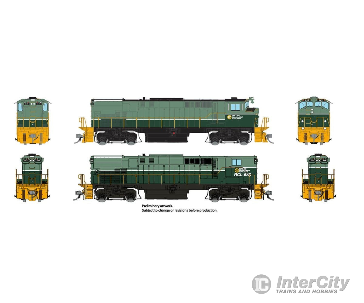 Rapido 033024 Ho M420 + M420B (Dc/Silent): Bcr - Two-Tone Green Scheme: #641 #681 Locomotives