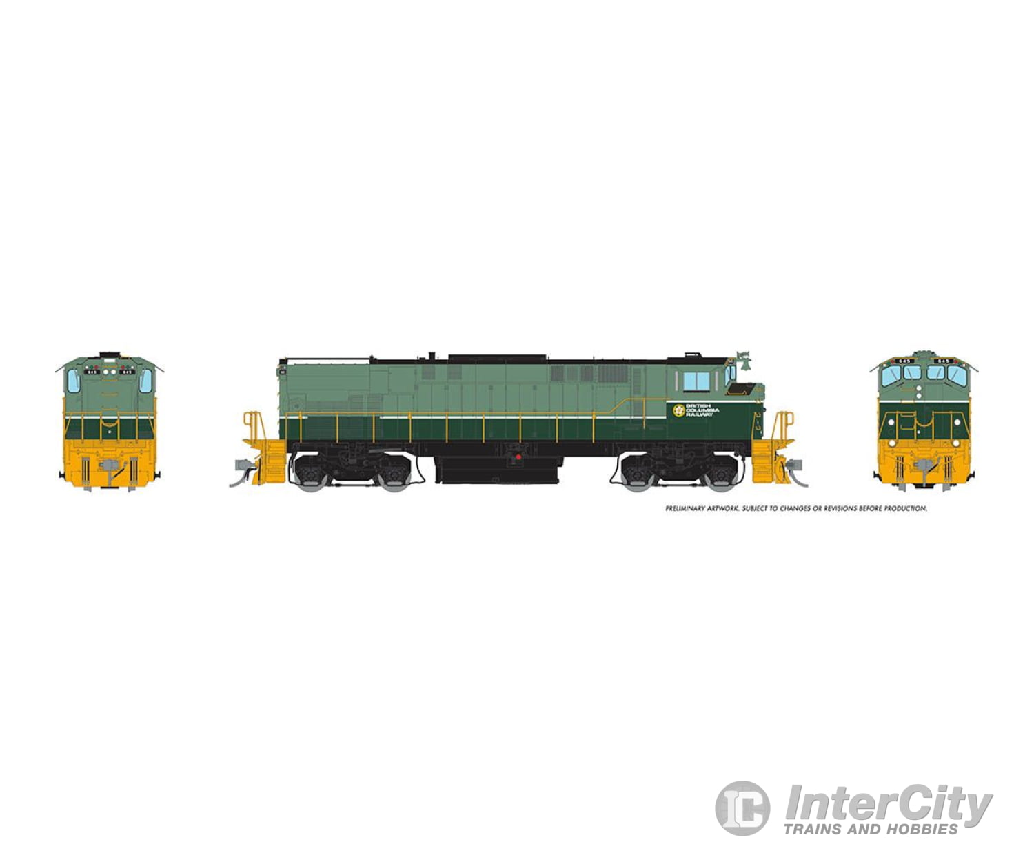 Rapido 033027 Ho M420 (Dc/Silent): Bcr - Two-Tone Green Scheme: #646 Locomotives