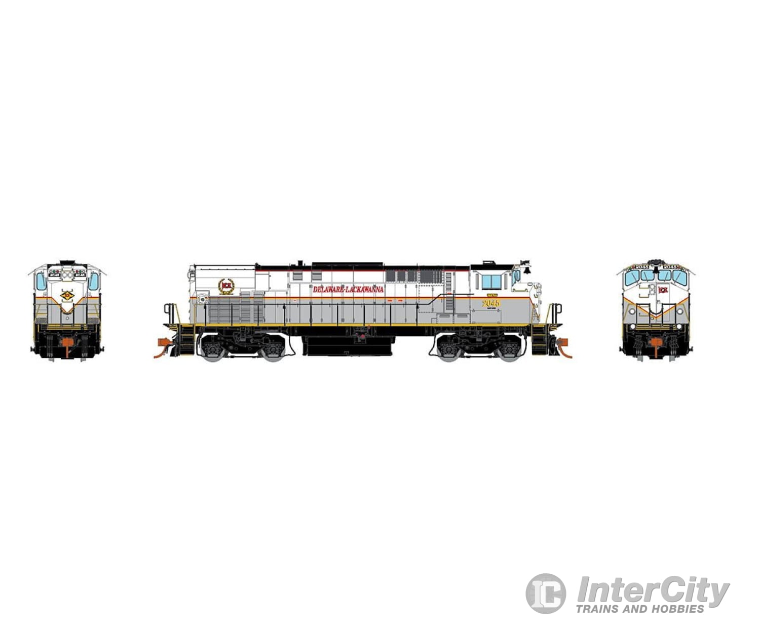 Rapido 033037 Ho M420 (Dc/Silent): Delaware-Lackawanna: #2045 Locomotives