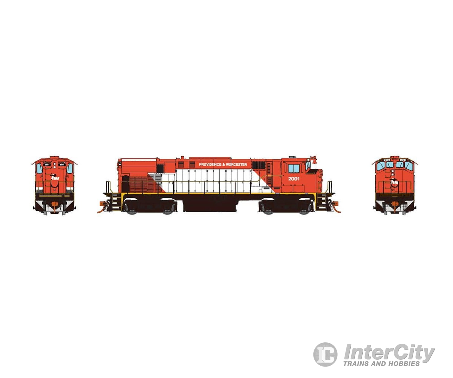 Rapido 033040 Ho M420 (Dc/Silent): Providence & Worcester - As Delivered: #2001 Locomotives