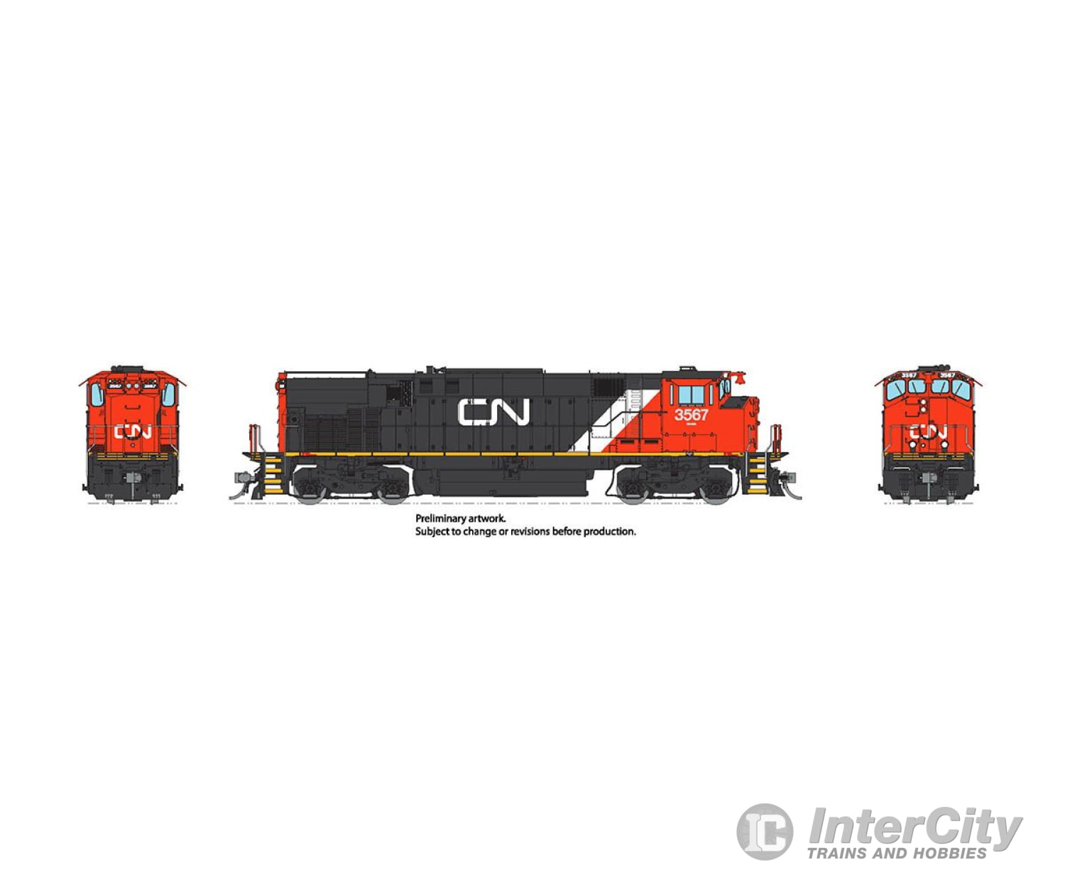 Rapido 033522 Ho M420 (Dc/Dcc/Sound): Cn - North America Scheme (Mr-20C): #3567 Locomotives