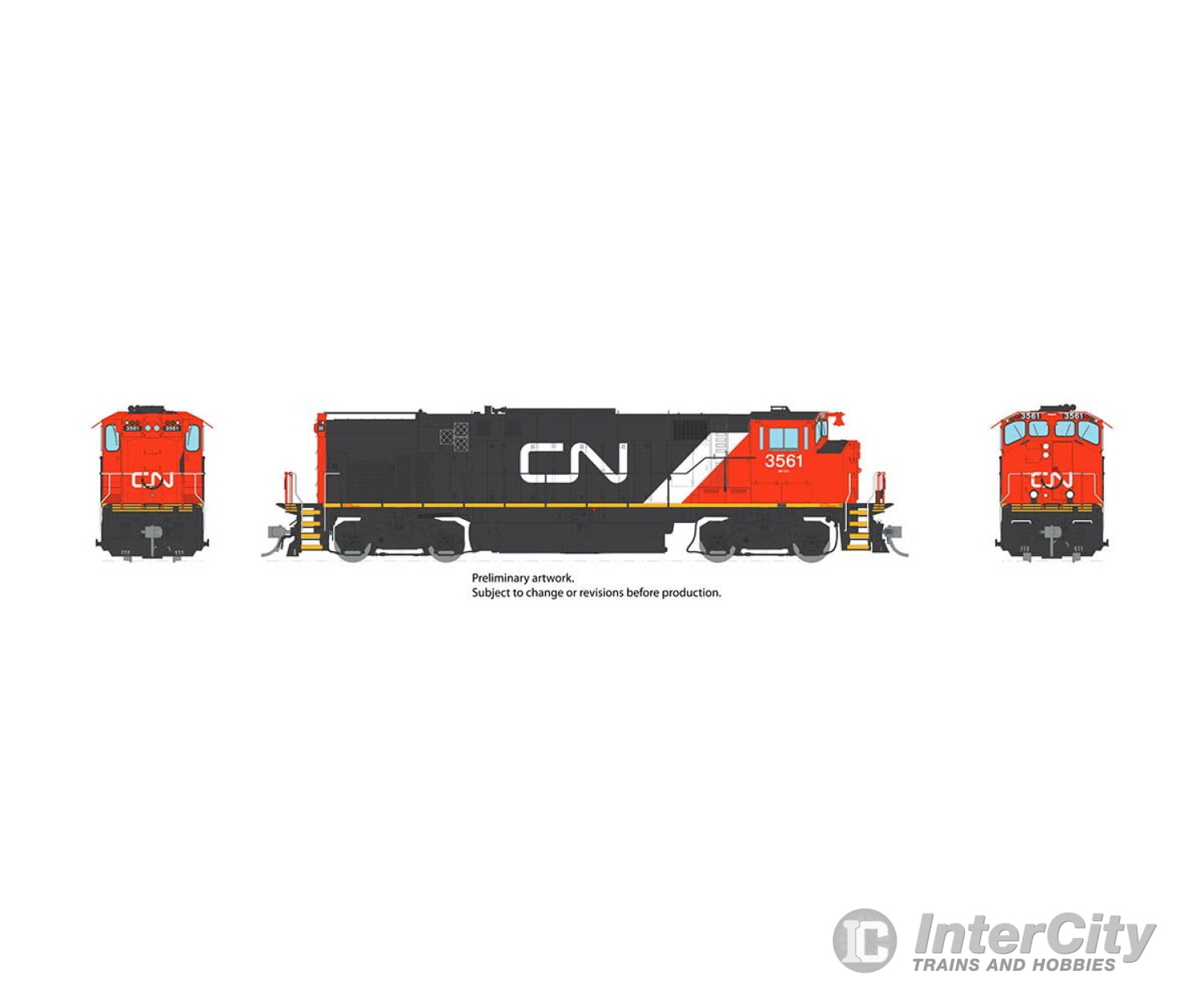 Rapido 033523 Ho M420 (Dc/Dcc/Sound): Cn - North America Scheme (Mr-20C): #3576 Locomotives