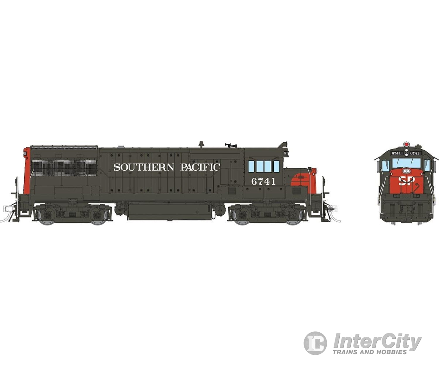 Rapido 035064 Ho Ge U25B Low Hood (Dc/Silent): Southern Pacific - Bloody Nose: #6741 Locomotives