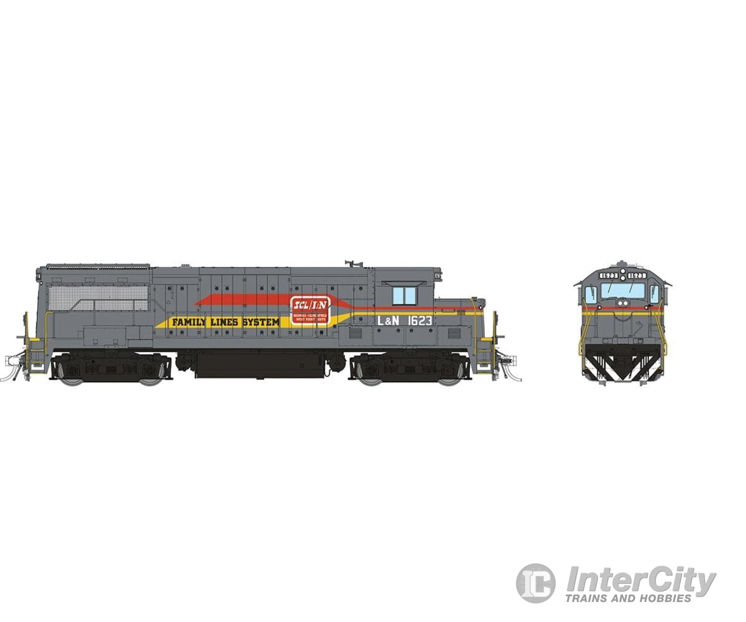 Rapido 035545 Ho Ge U25B Low Hood (Dc/Dcc/Sound): Family Lines System: #1623 Locomotives