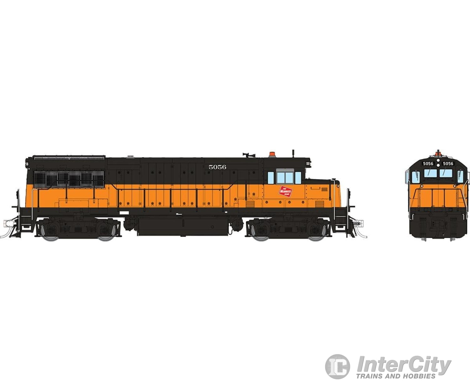 Rapido 035553 Ho Ge U25B Low Hood (Dc/Dcc/Sound): Milwaukee Road: #5056 Locomotives