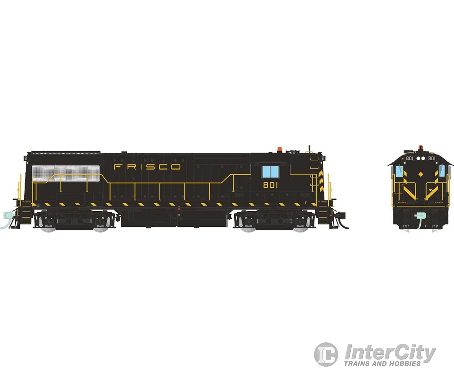 Rapido 035568 Ho Ge U25B High Hood (Dc/Dcc/Sound): Frisco (Slsf) - As Delivered: #801 Locomotives