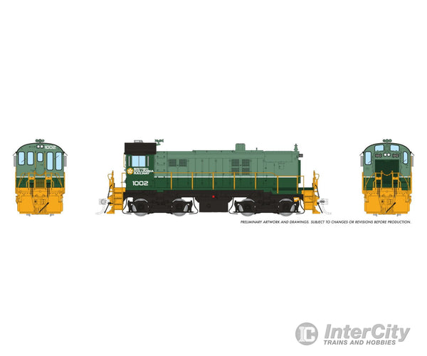 Rapido 036002 HO MLW S-13 (DC/Silent): BCR - Two-Tone Green Scheme: #1002