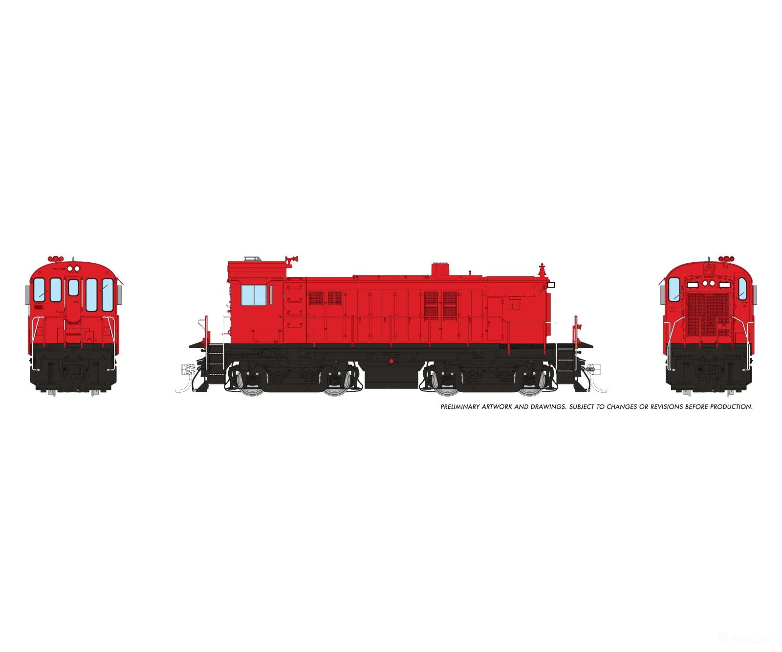Rapido 036199 HO MLW RS-23 (DC/Silent): Industrial Red